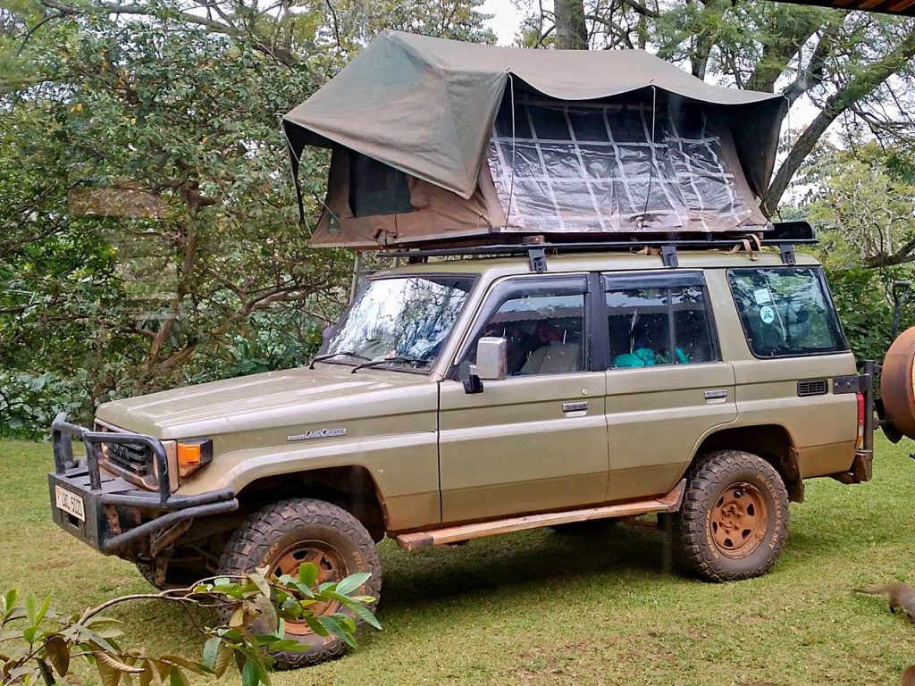Land-Cruiser-LX-Hardtop-with-a-Family-Rooftop-Tent-for-Hire-in-Uganda